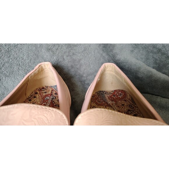 Antonio Cerrelli Elite Shoes Mens 8.5 Pink Embossed Loafers Slip On Dress Peach main image 14